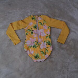 Old Navy Floral Long-sleeved Bathing suit